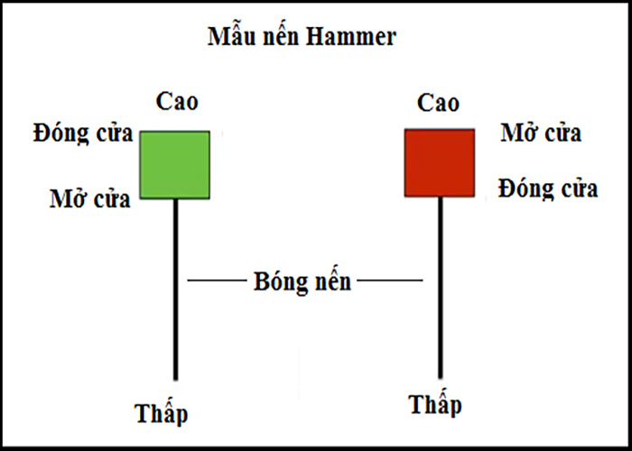 Cach doc bieu do CAY NEN Cac mo hinh nen trong trade coin Nen Hammer