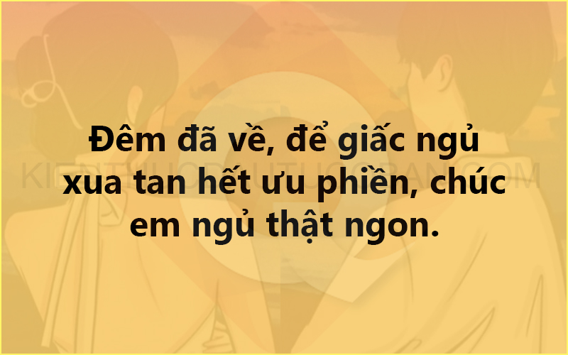 Nhung cau noi CHUC NGUOI YEU ngu ngon stt chuc ngu ngon