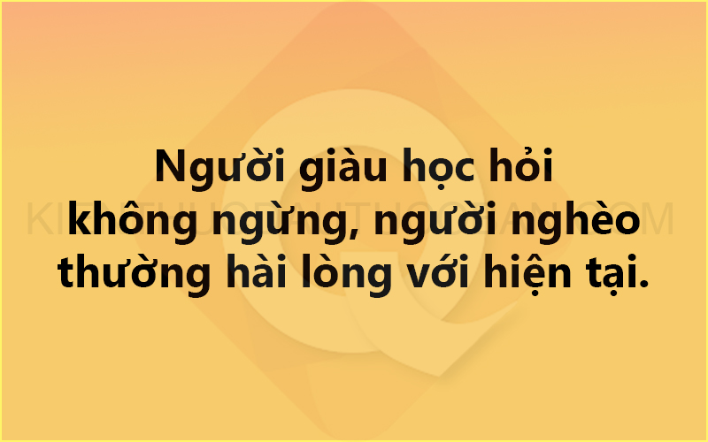 STT cua nguoi THANH CONG [TOP] Cau noi ve giau ngheo